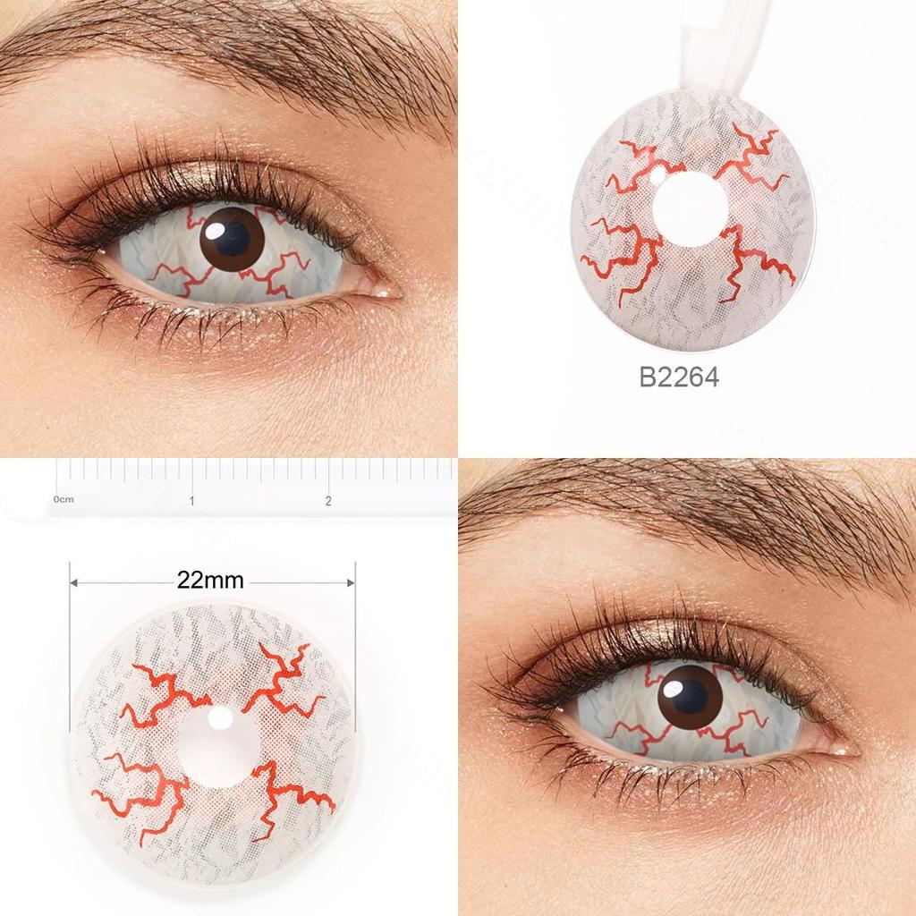 Sclera Blanco con venas