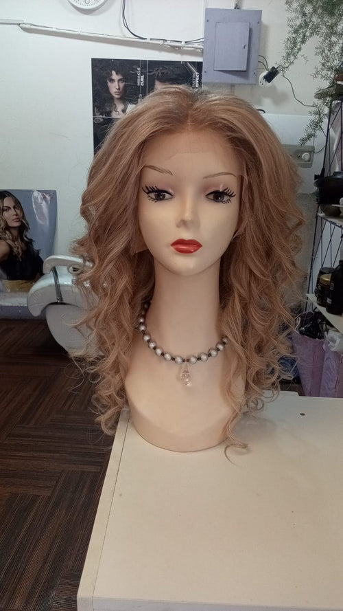Peluca de Cabello 100% Natural Lacefront Rubia Ceniza
