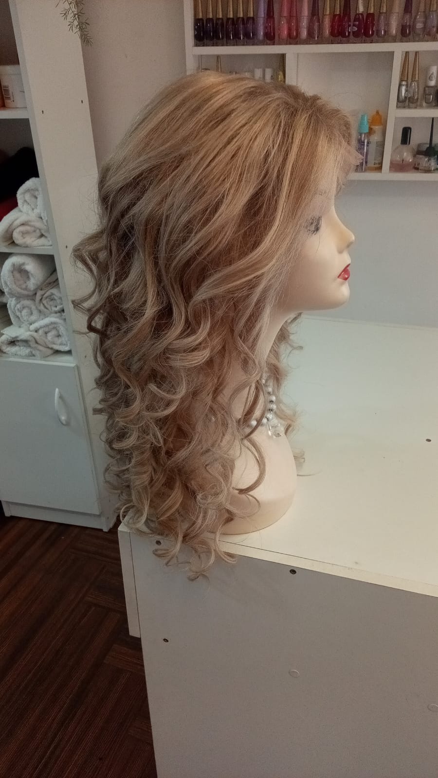 Peluca de Cabello 100% Natural Lacefront Rubia Ceniza