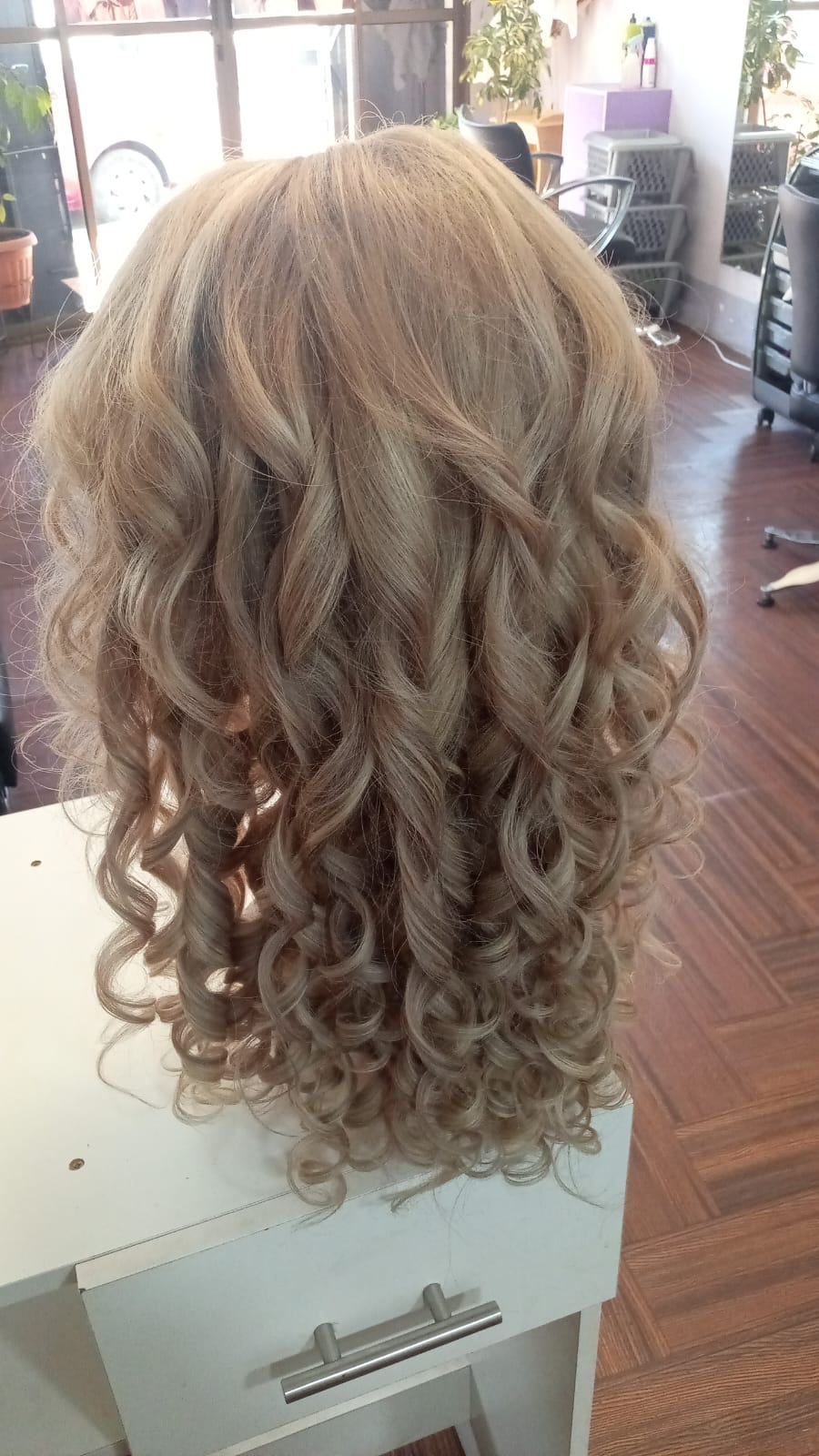 Peluca de Cabello 100% Natural Lacefront Rubia Ceniza