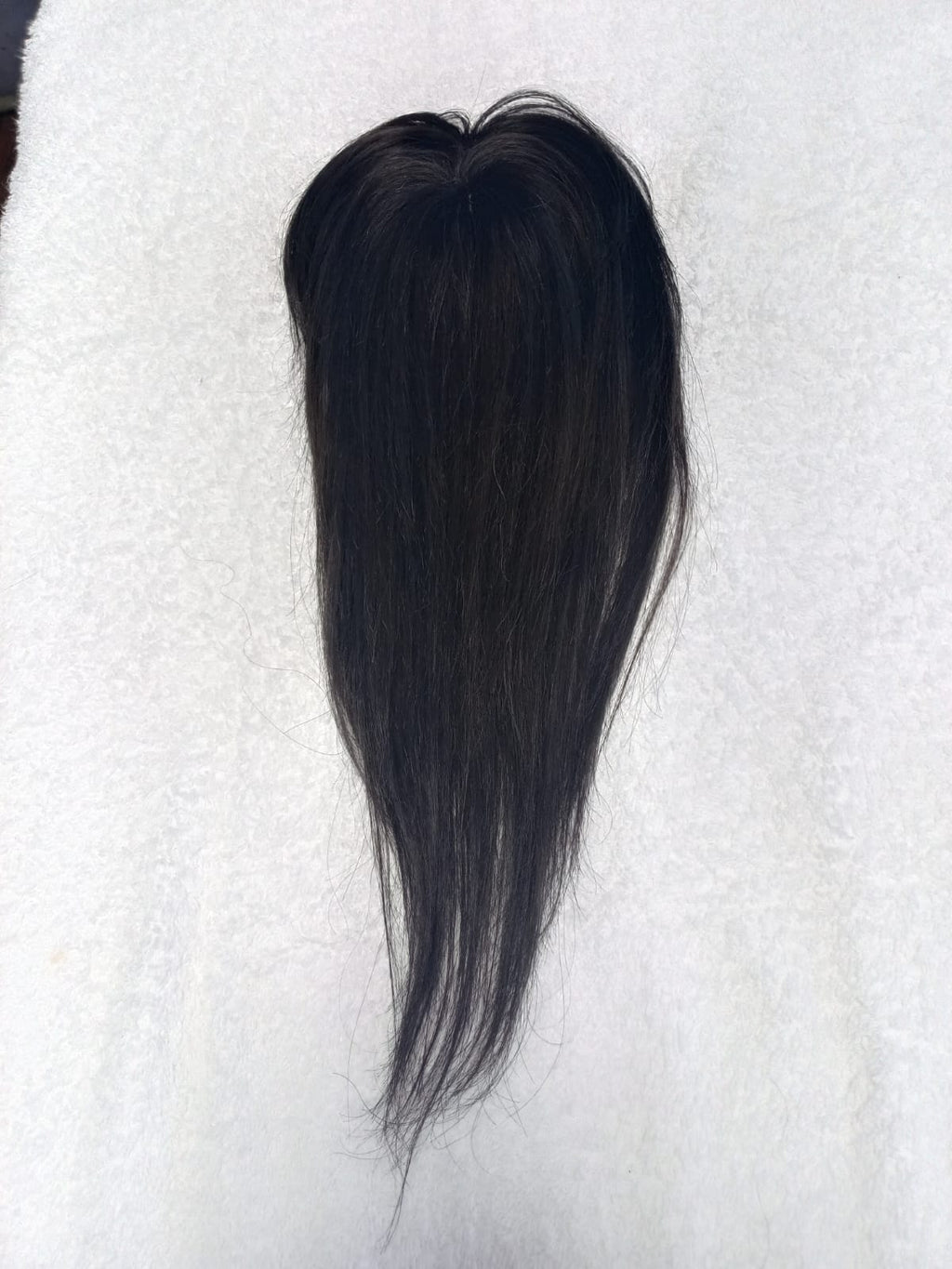Topper de cabello 100% humano con cerquillo 35 a 40 cm