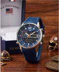 Reloj digital y analogico U.S. Polo ASSN. Pantalla dual analógica-digital con cristal mineral resistente a arañazos