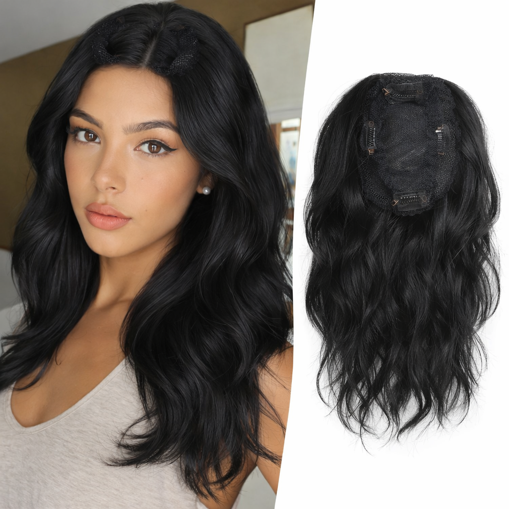 Topper de Cabello 100% Natural sin Cerquillo 30-35 cm