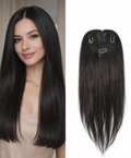 Topper de Cabello 100% Natural lacio sin Cerquillo 50-55 cm