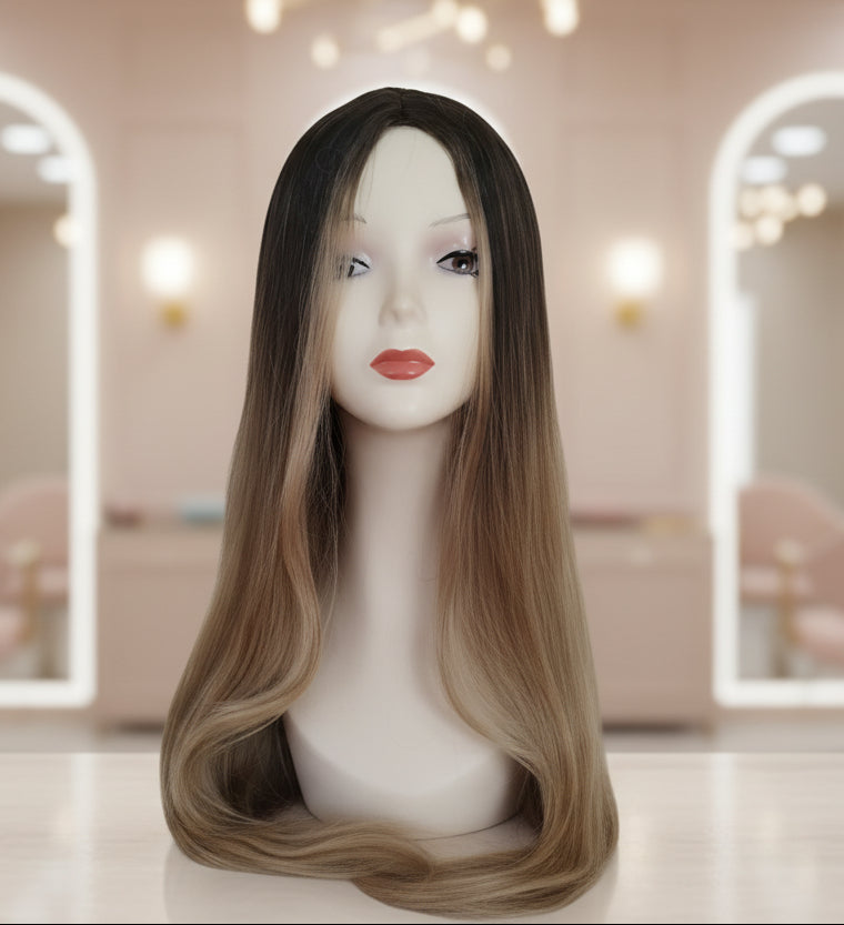 Peluca Sintética Efecto Balayage