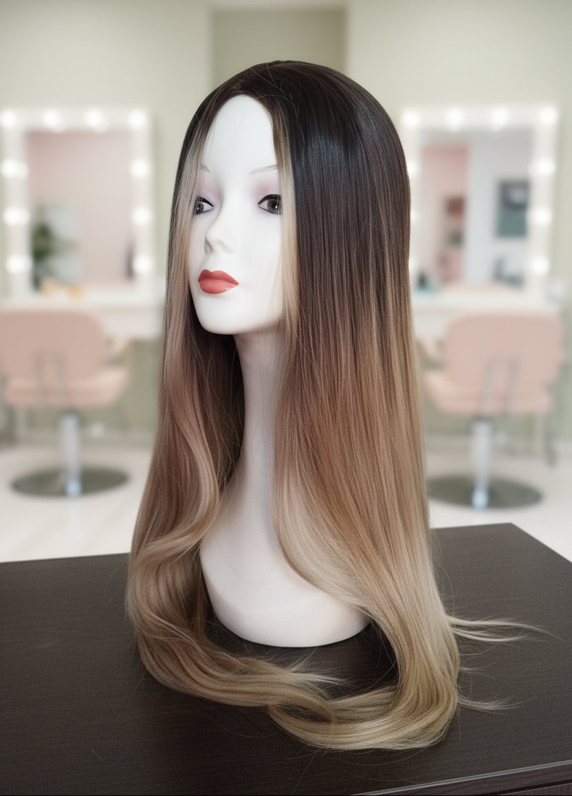 Peluca Sintética Efecto Balayage