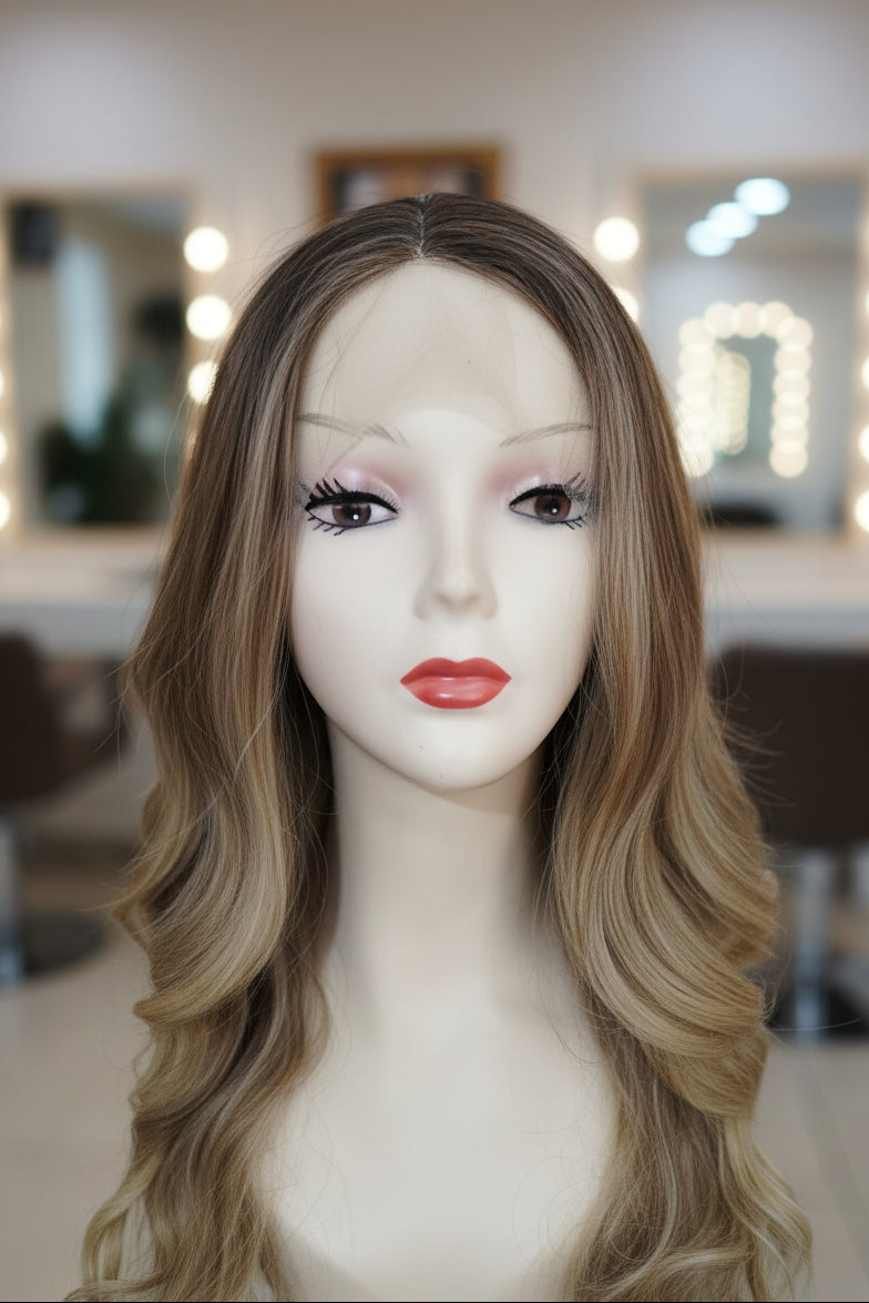 Peluca Sintética Balayage Lace Front