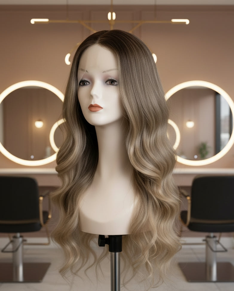 Peluca Sintética Balayage Lace Front