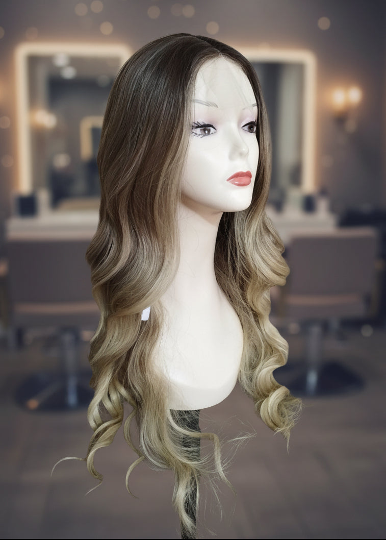 Peluca Sintética Balayage Lace Front