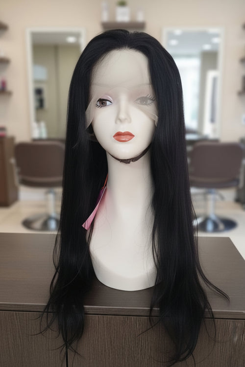 Peluca Natural 100% Humana, 70 cm