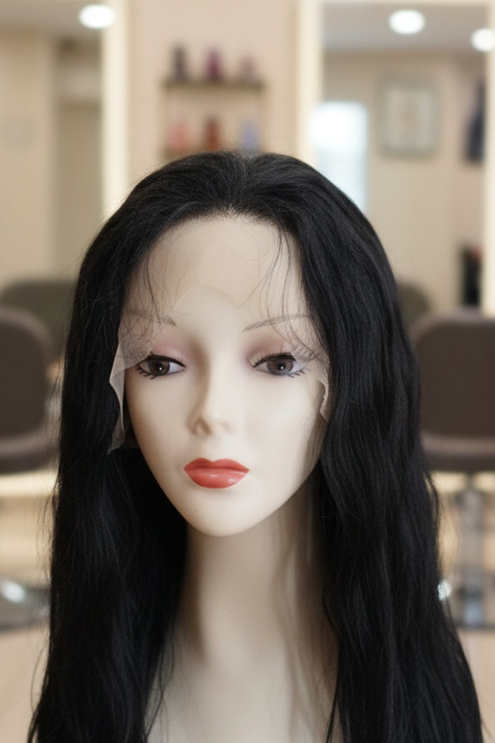 Peluca Natural 100% Humana, 70 cm