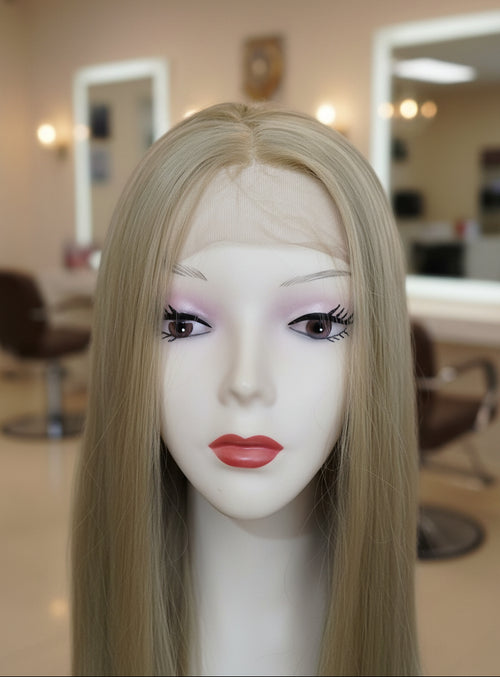 Peluca Sintética Lacia Rubio Ceniza Lace Front