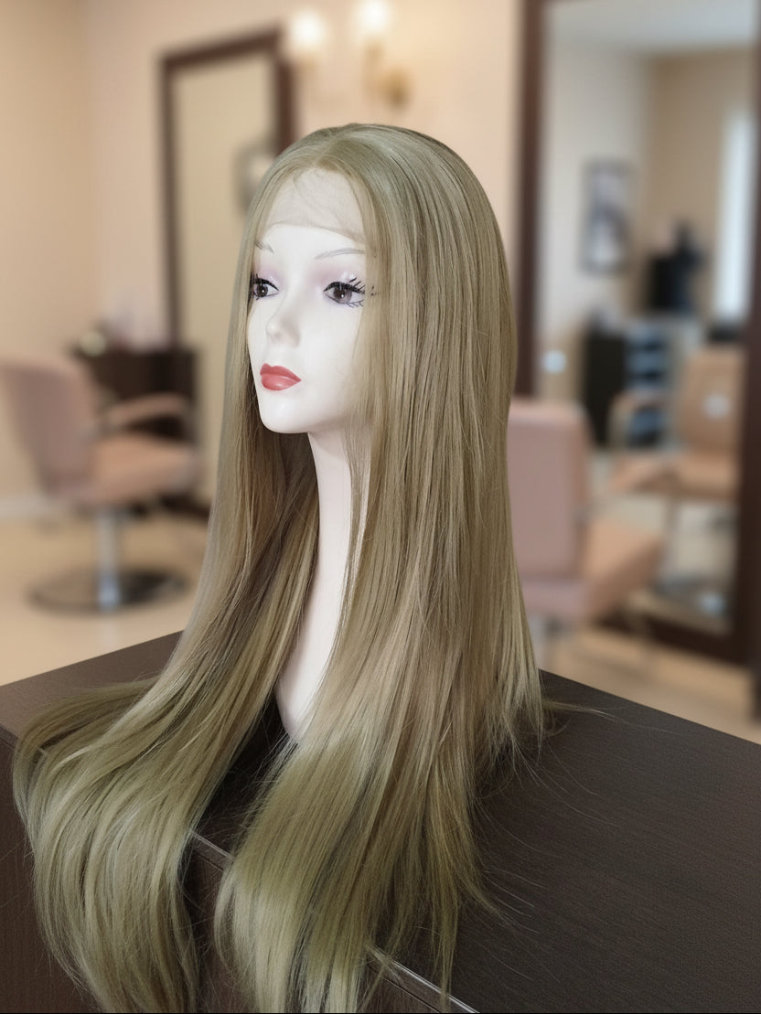 Peluca Sintética Lacia Rubio Ceniza Lace Front