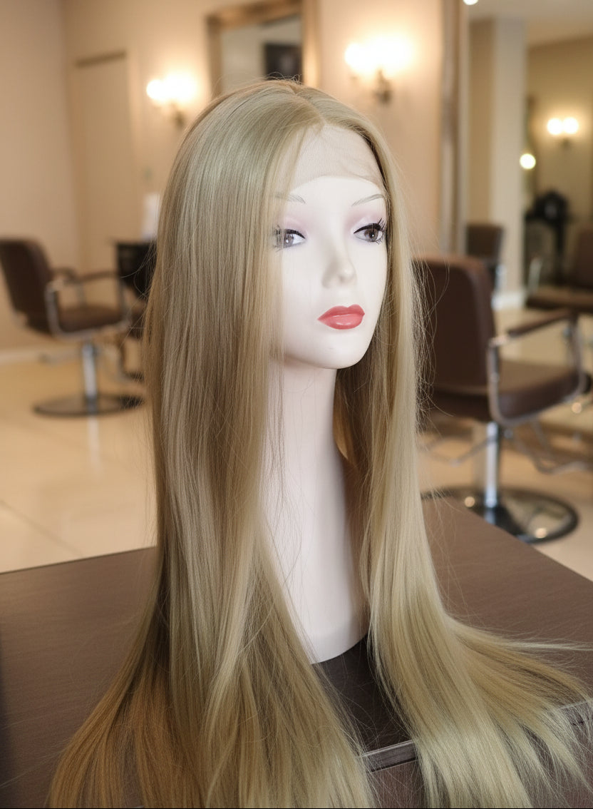 Peluca Sintética Lacia Rubio Ceniza Lace Front