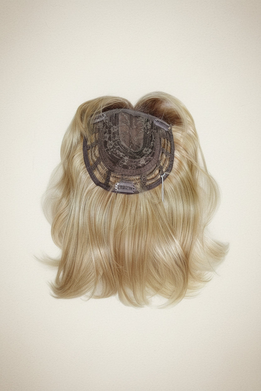 Topper sintetico rubio balayage