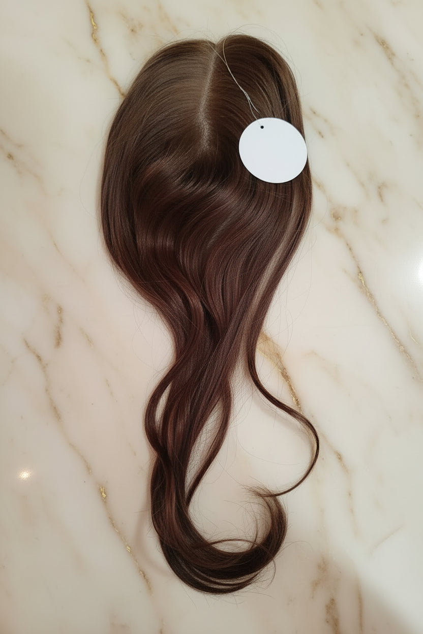 Topper natural color castaño