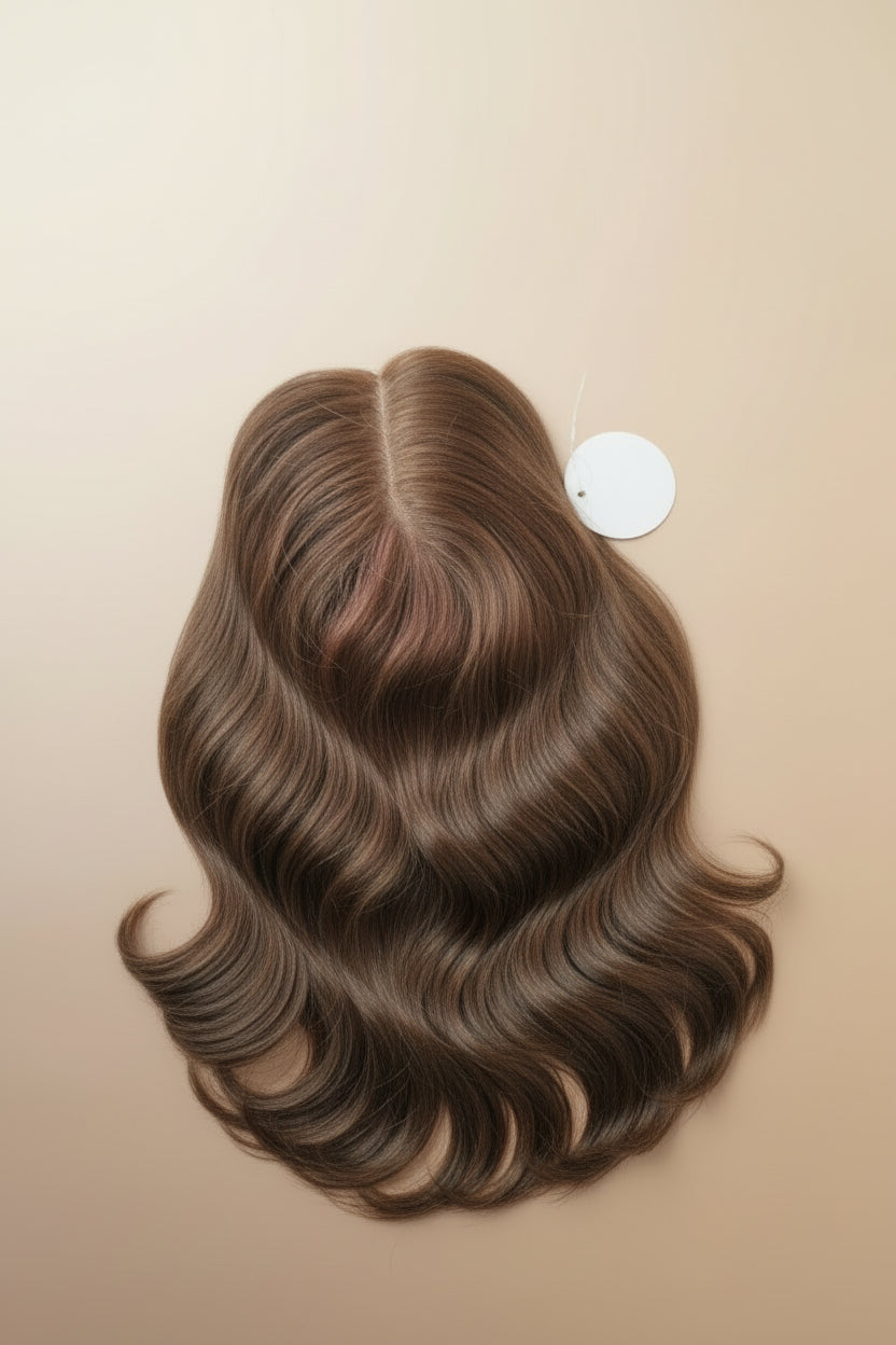 Topper natural color castaño