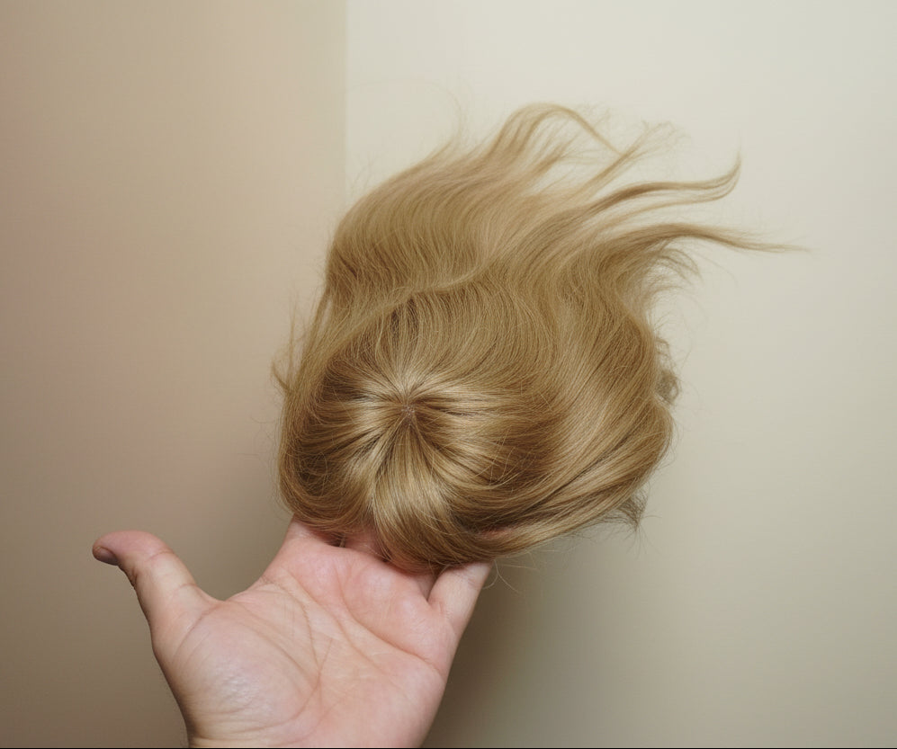 Topper 100% natural rubio mediano