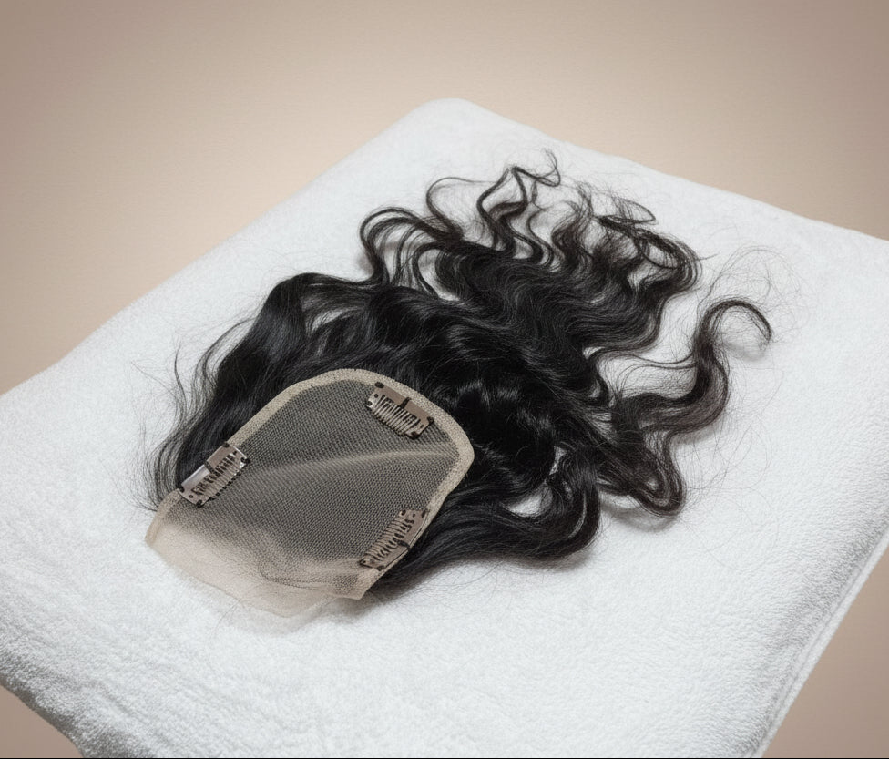 Topper 100% natural color negro lace Front