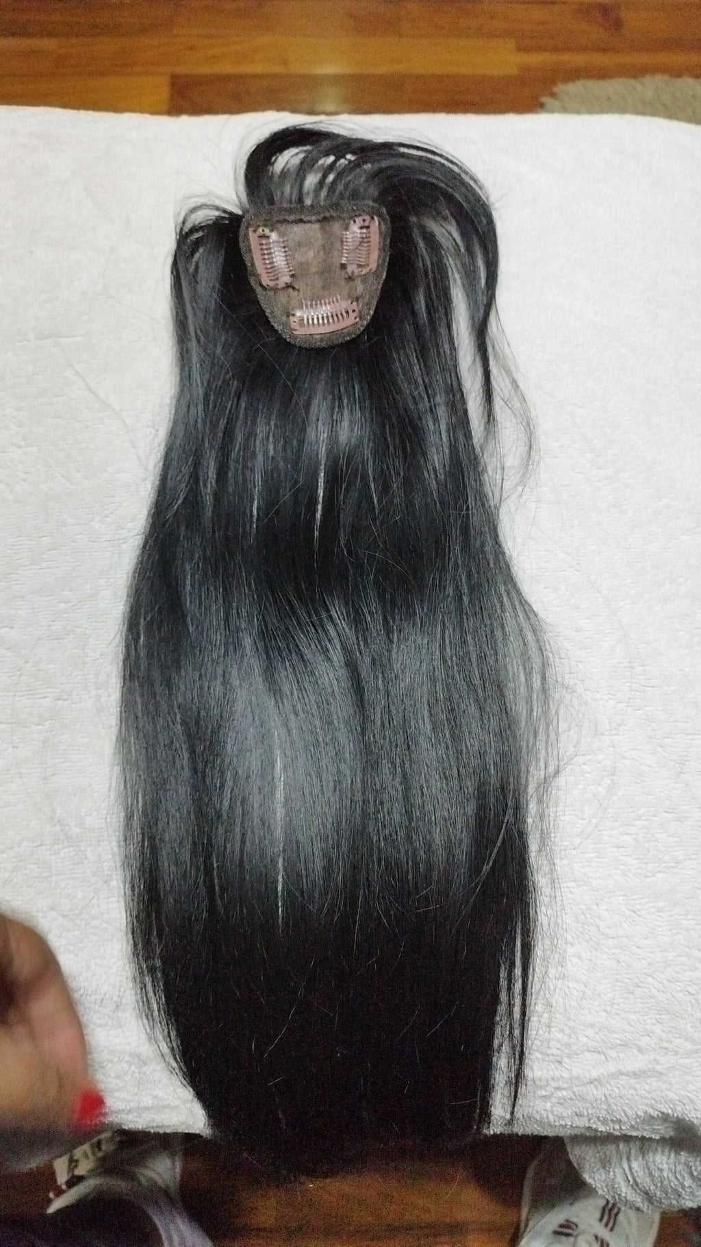 Topper sintetico color negro con cerquillo 50 cm