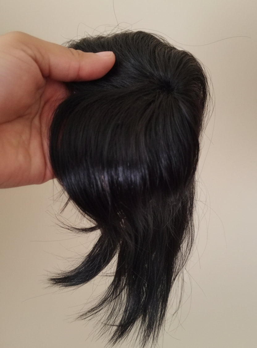 Topper natural 100% humano 30 cm sin cerquillo