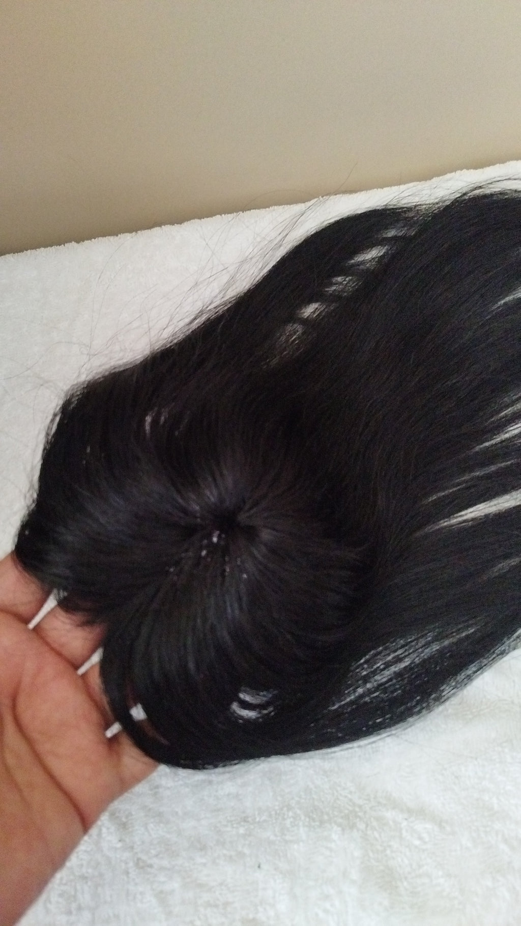 Topper natural 100% humano 30 cm sin cerquillo