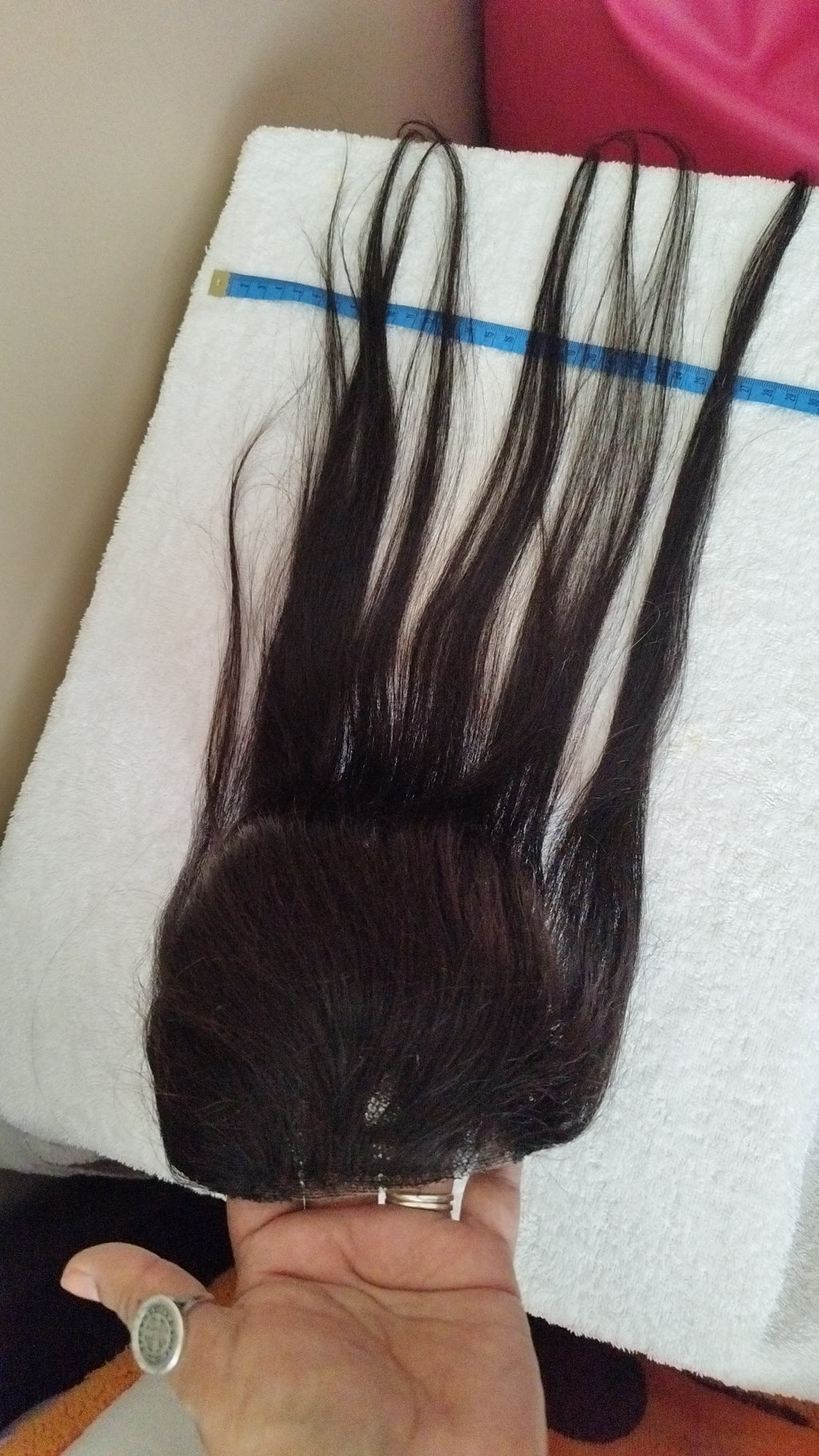 Topper de Cabello 100% Natural lacio sin Cerquillo 50-55 cm