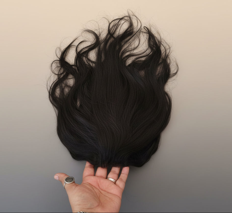 Topper de Cabello 100% Natural sin Cerquillo 30-35 cm