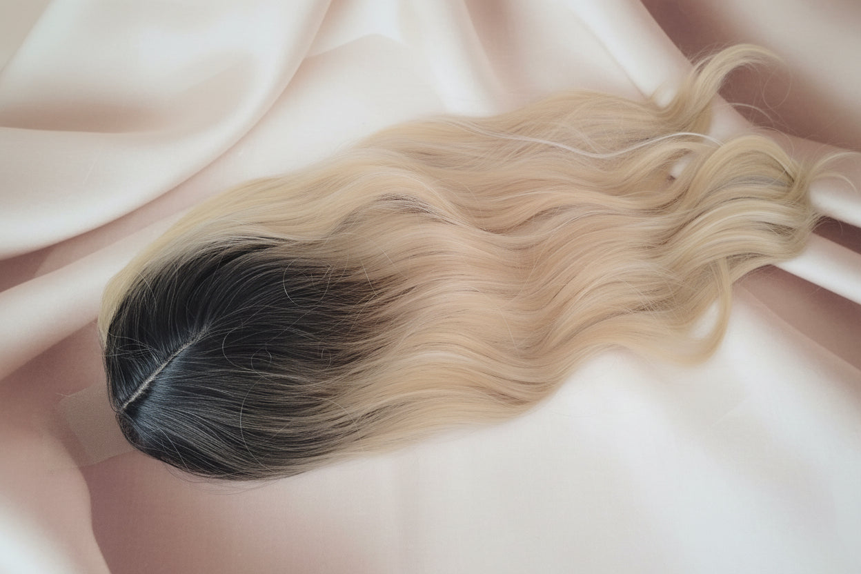 Topper sintetico rubio efecto balayage 55-60 cm