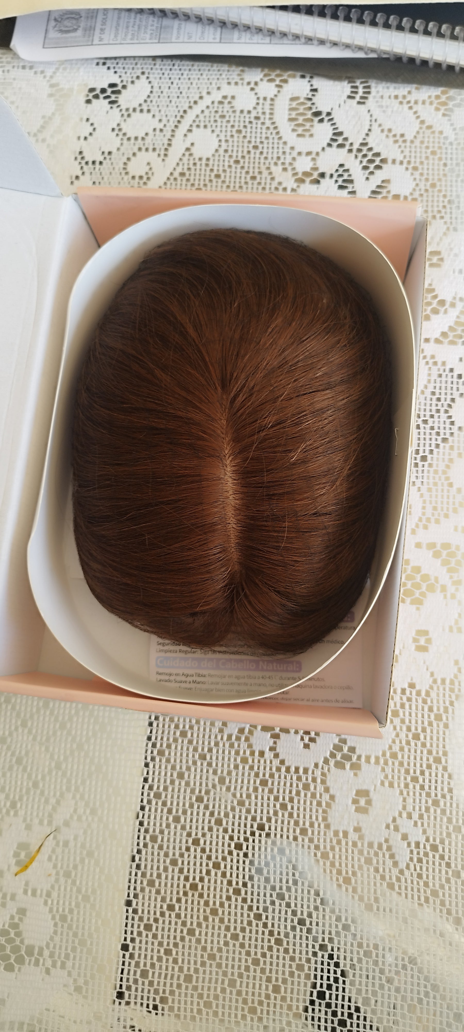 Topper Capilar Natural Castaño Mediano 30-35 cm