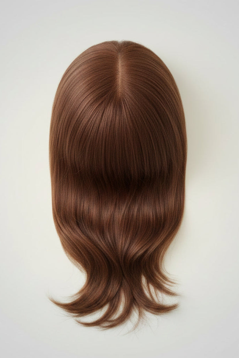 Topper Capilar Natural Castaño Mediano 30-35 cm