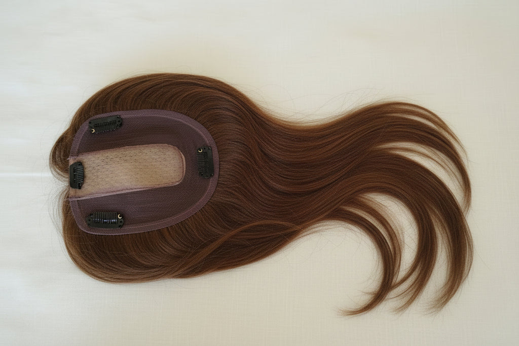 Topper Capilar Natural Castaño Mediano 30-35 cm