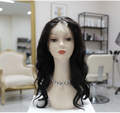 Topper Sintético Negro Lace Front - Vista Frontal