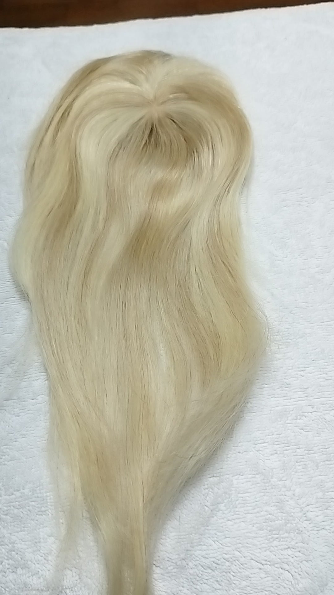 Topper 100% natural rubio cenizo