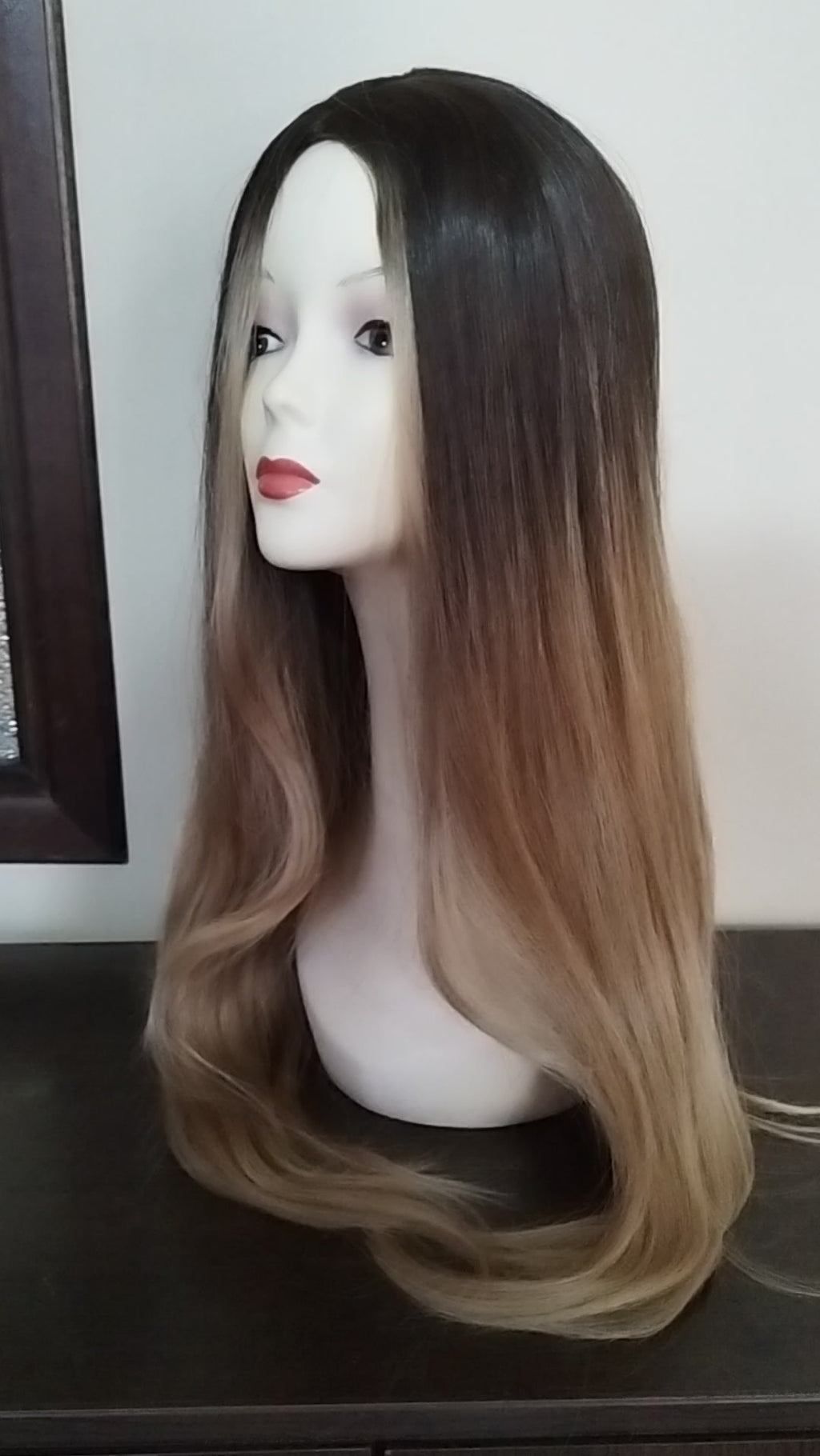 Peluca Sintética Efecto Balayage