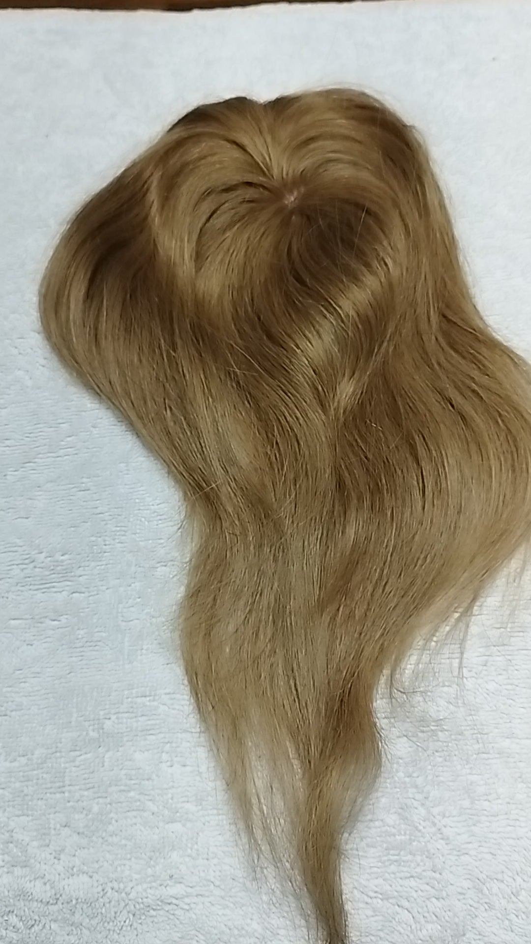 Topper 100% natural rubio mediano
