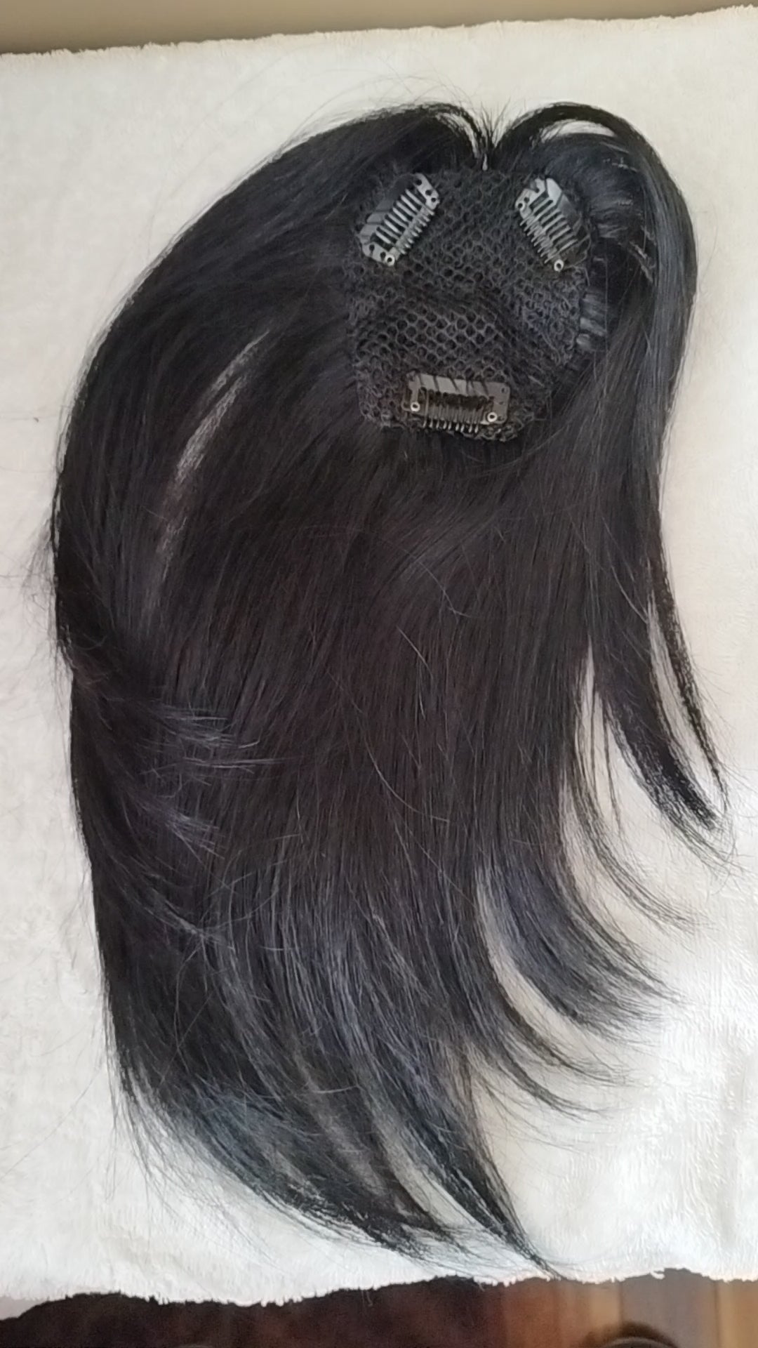 Topper natural 100% humano 30 cm sin cerquillo