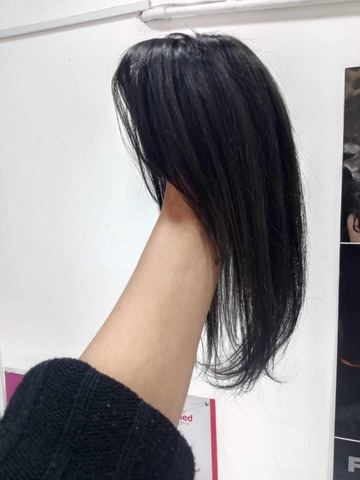 Topper de cabello 100% humano, 25 a 30 cm, color castaño oscuro